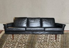 Mid Century Black Leather 3