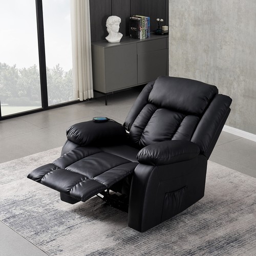 Massage recliner sofa leather - massage,