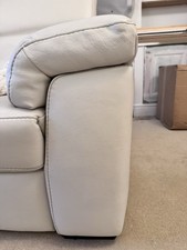 Italian Leather White Recliner